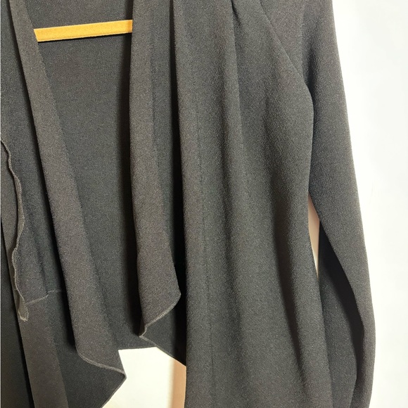 Missguided longsleeve black waterfall cardigan size small 140 - Picture 4 of 5